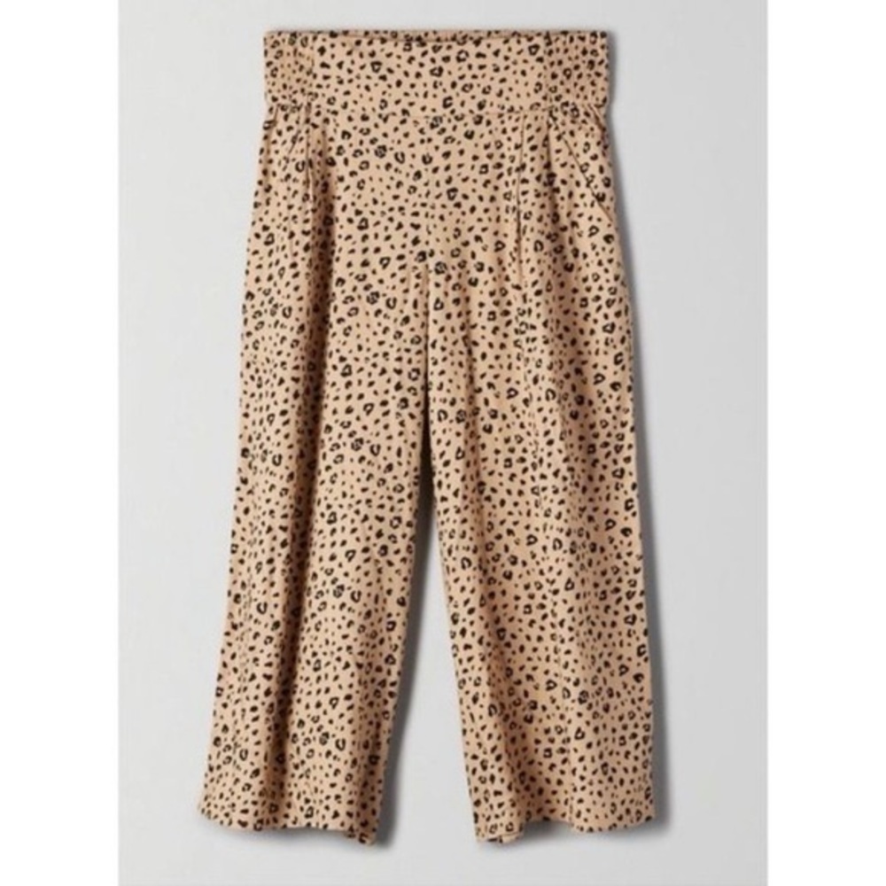 aritzia sunday best sullivan pant leopard print size xs